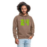 Sudadera con capucha unisex"24" - mocha