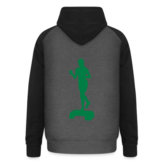 Sudadera con capucha de béisbol unisex"doing fitness" - graphite/black