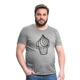 Camiseta vintage hombre"Cupcake" - vintage grey