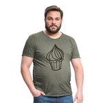 Camiseta vintage hombre"Cupcake" - vintage khaki