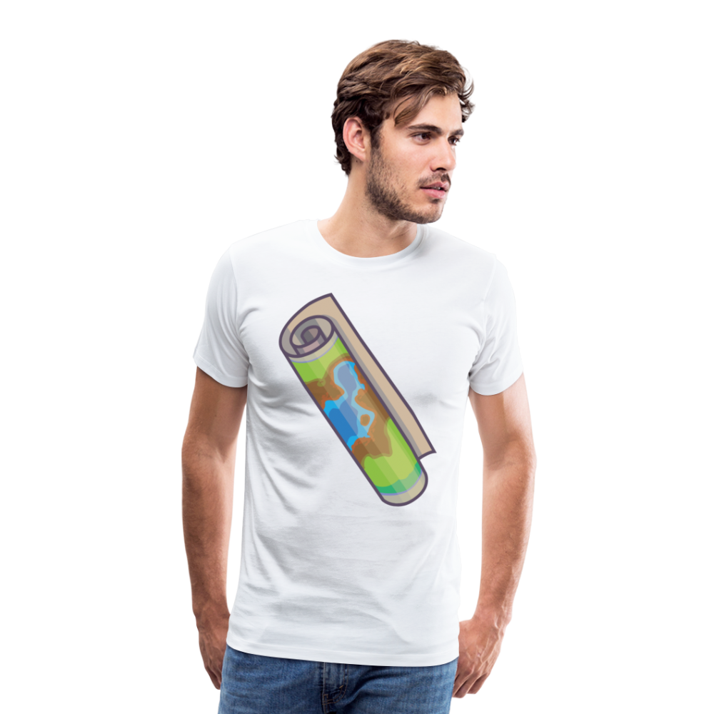 Camiseta premium hombre"Camping" - white