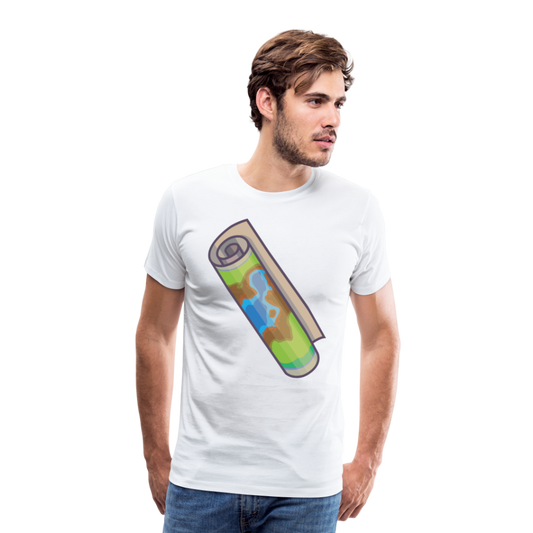Camiseta premium hombre"Camping" - white