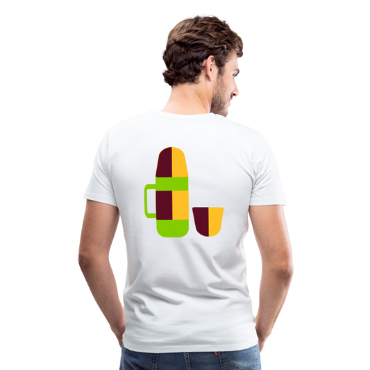 Camiseta premium hombre"Camping" - white