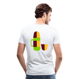 Camiseta premium hombre"Camping" - white