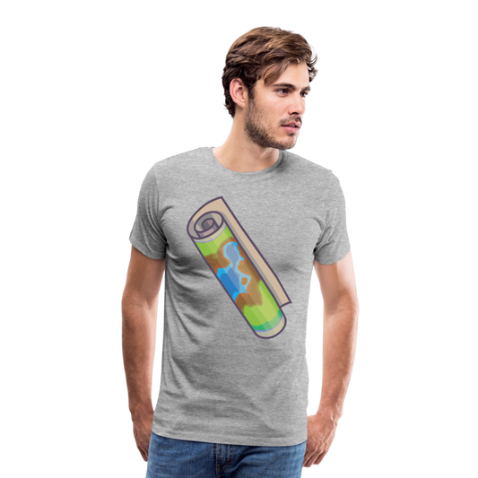 Camiseta premium hombre"Camping" - heather grey