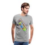 Camiseta premium hombre"Camping" - heather grey