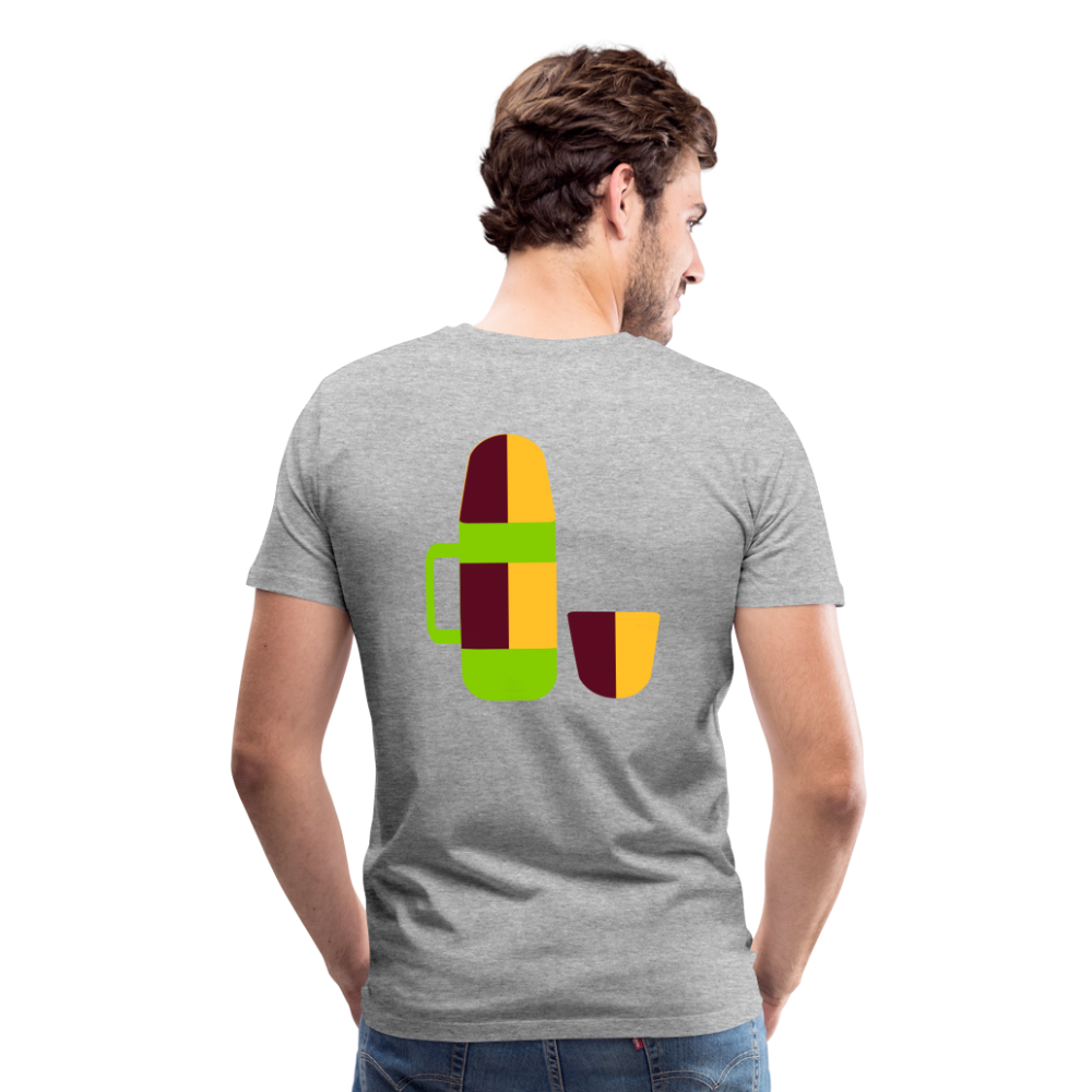 Camiseta premium hombre"Camping" - heather grey