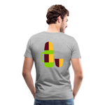 Camiseta premium hombre"Camping" - heather grey