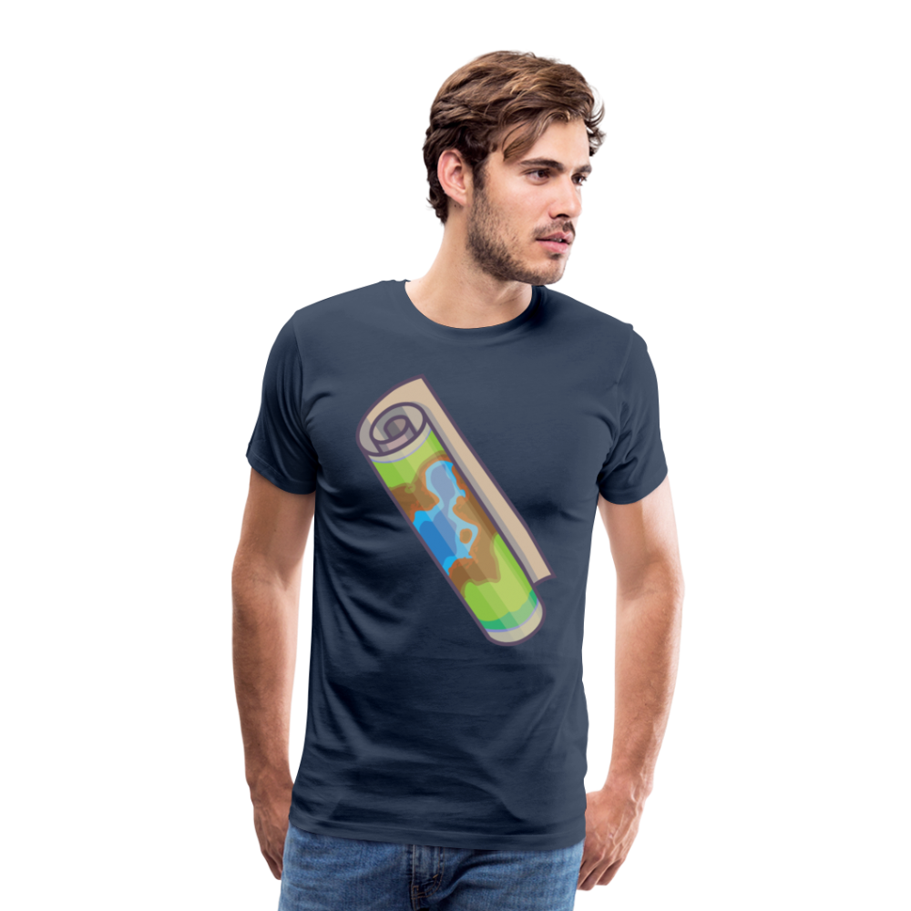 Camiseta premium hombre"Camping" - navy