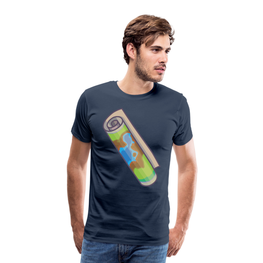 Camiseta premium hombre"Camping" - navy