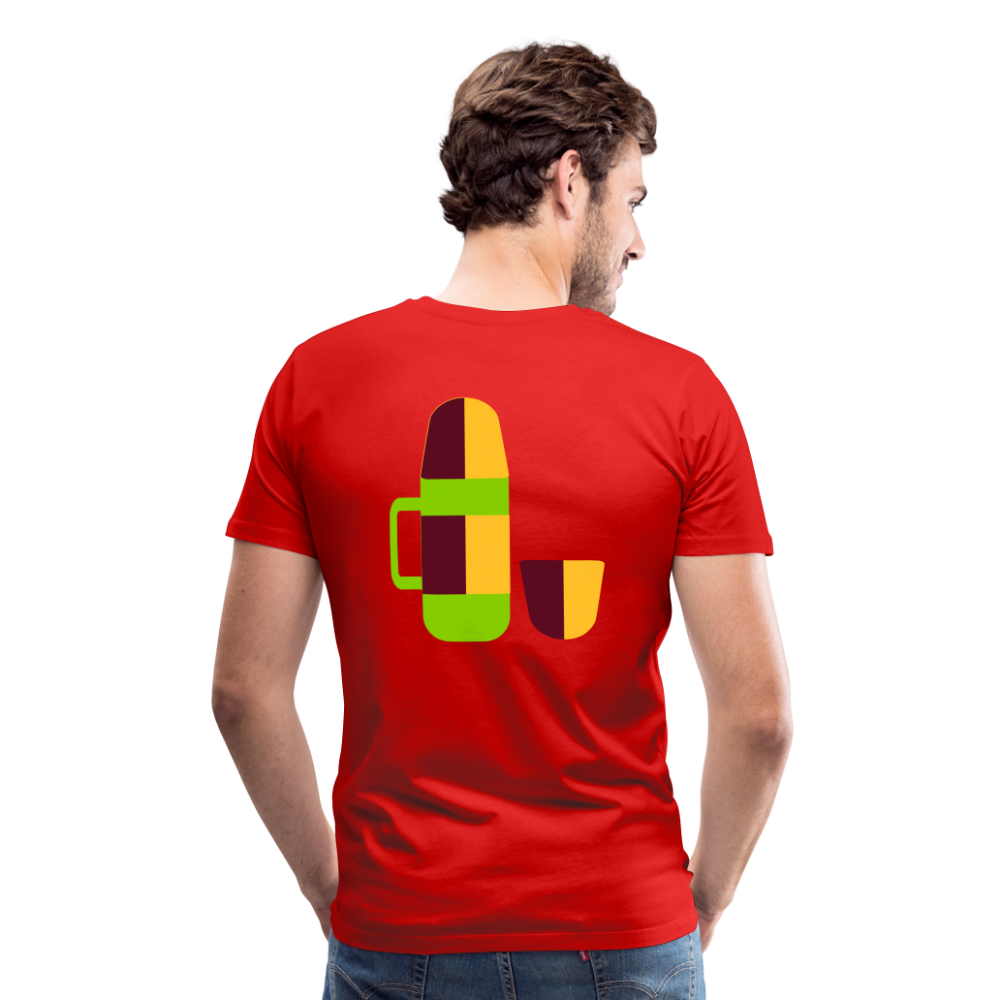 Camiseta premium hombre"Camping" - red