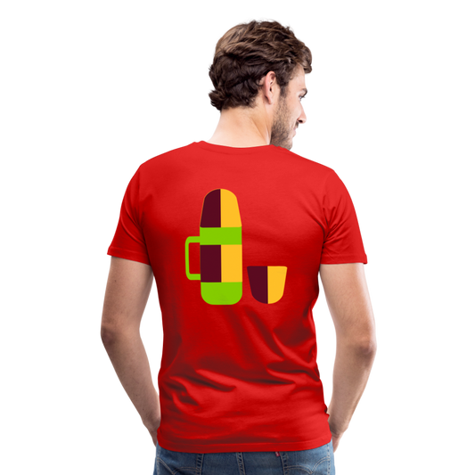 Camiseta premium hombre"Camping" - red