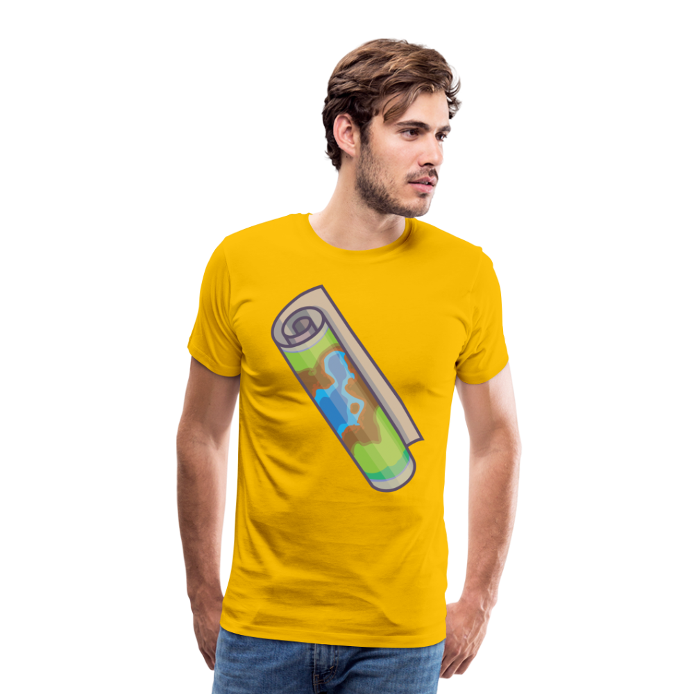 Camiseta premium hombre"Camping" - sun yellow
