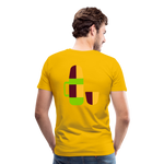 Camiseta premium hombre"Camping" - sun yellow