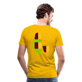 Camiseta premium hombre"Camping" - sun yellow