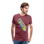 Camiseta premium hombre"Camping" - heather burgundy