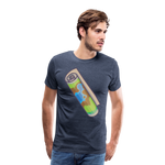 Camiseta premium hombre"Camping" - heather blue