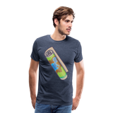 Camiseta premium hombre"Camping" - heather blue