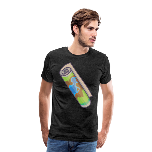 Camiseta premium hombre"Camping" - charcoal grey