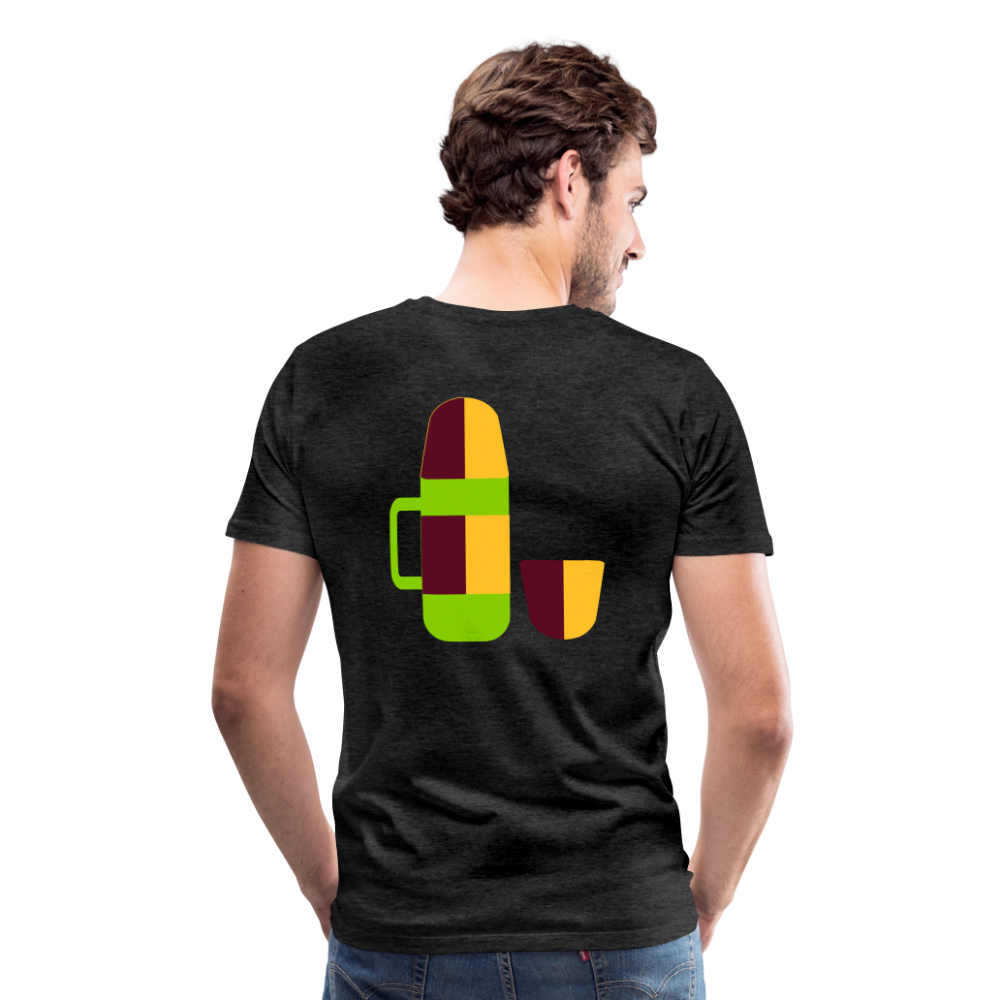 Camiseta premium hombre"Camping" - charcoal grey