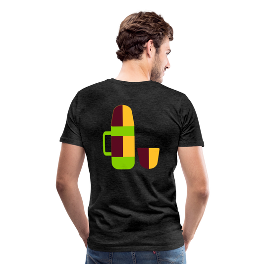 Camiseta premium hombre"Camping" - charcoal grey