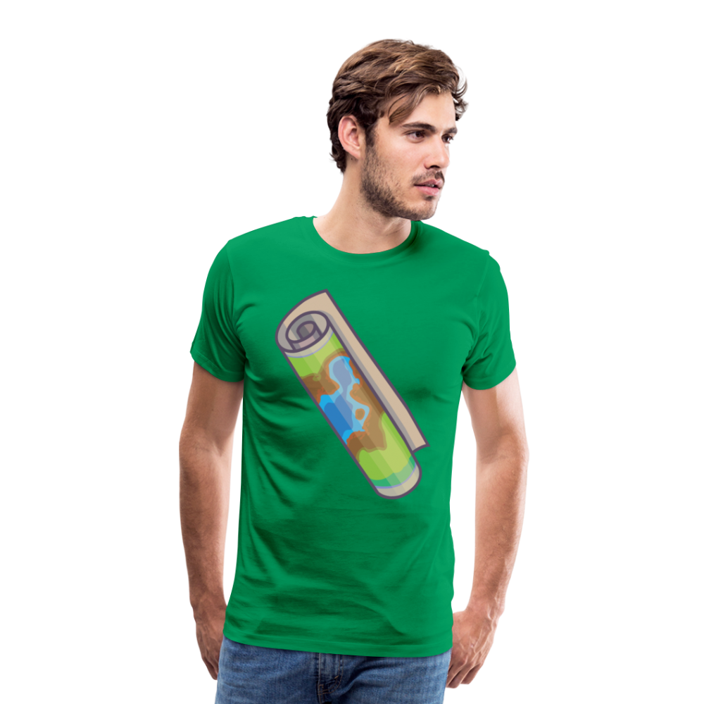 Camiseta premium hombre"Camping" - kelly green