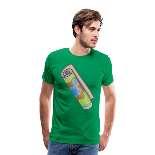 Camiseta premium hombre"Camping" - kelly green