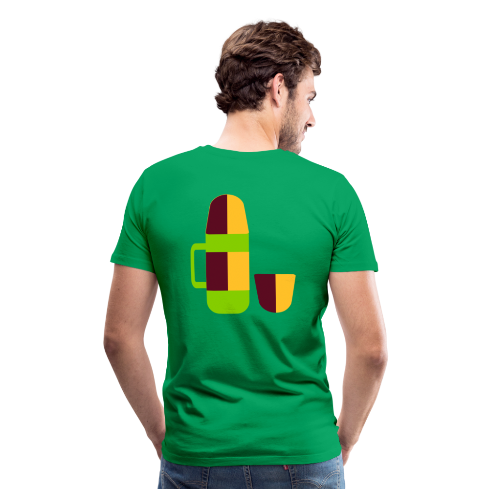 Camiseta premium hombre"Camping" - kelly green