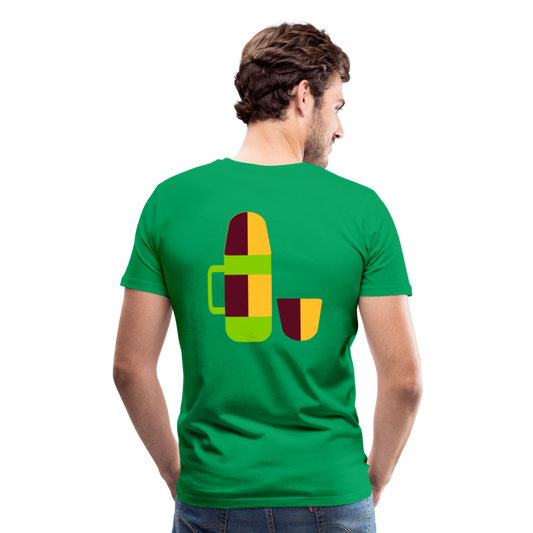 Camiseta premium hombre"Camping" - kelly green