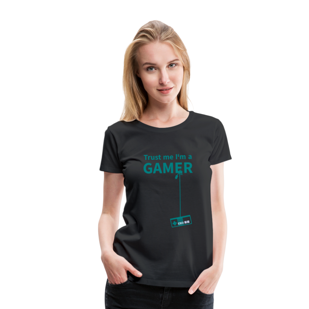 Camiseta premium mujer"Gamer 3" - black