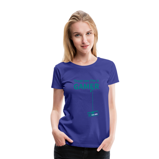 Camiseta premium mujer"Gamer 3" - royal blue