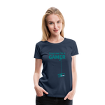 Camiseta premium mujer"Gamer 3" - navy