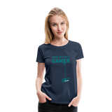 Camiseta premium mujer"Gamer 3" - navy