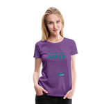 Camiseta premium mujer"Gamer 3" - purple