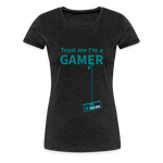 Camiseta premium mujer"Gamer 3" - charcoal grey