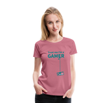 Camiseta premium mujer"Gamer 3" - mauve