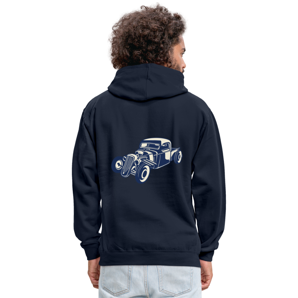 Sudadera con capucha en contraste"Vintage iron" - navy/heather grey