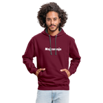 Sudadera con capucha en contraste"Vintage iron" - burgundy/charcoal