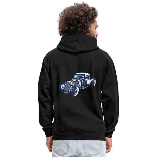 Sudadera con capucha en contraste"Vintage iron" - black/heather grey