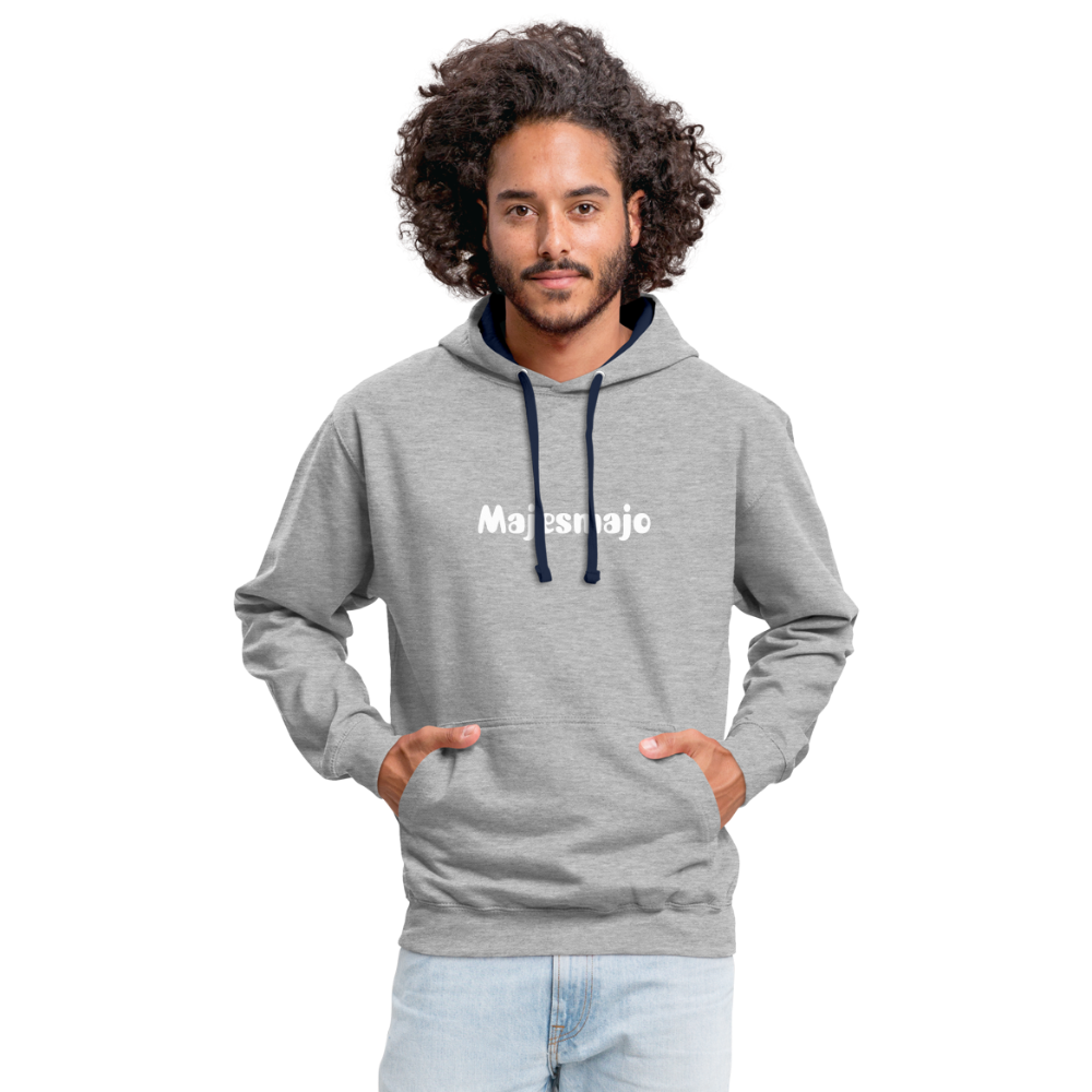 Sudadera con capucha en contraste"Vintage iron" - heather grey/navy