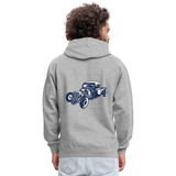 Sudadera con capucha en contraste"Vintage iron" - heather grey/navy