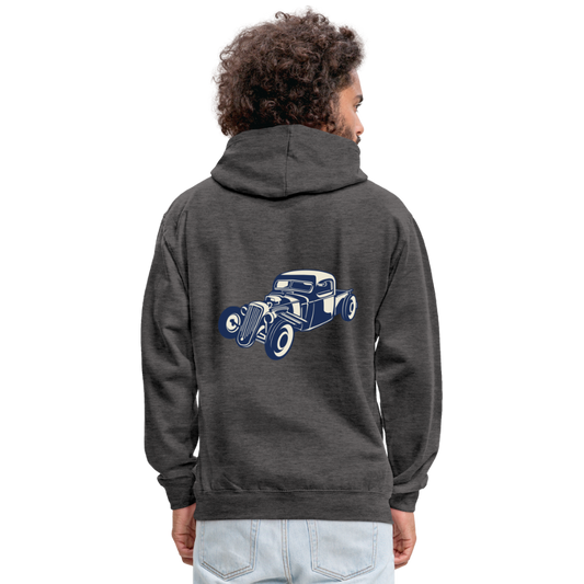 Sudadera con capucha en contraste"Vintage iron" - charcoal/black