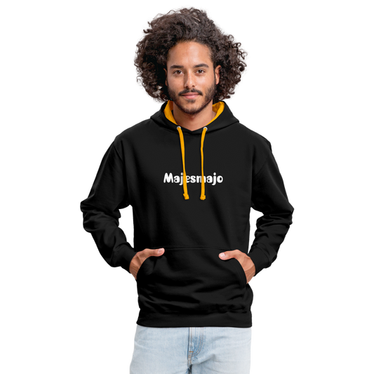 Sudadera con capucha en contraste"Vintage iron" - black/gold