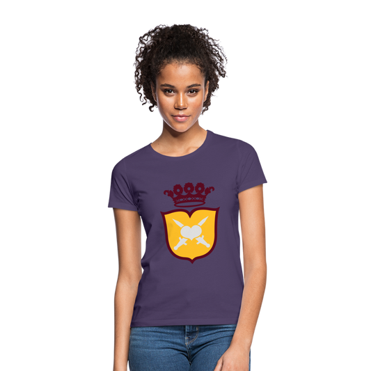 Camiseta mujer"Crest MJM" - dark purple