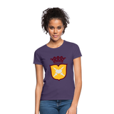 Camiseta mujer"Crest MJM" - dark purple