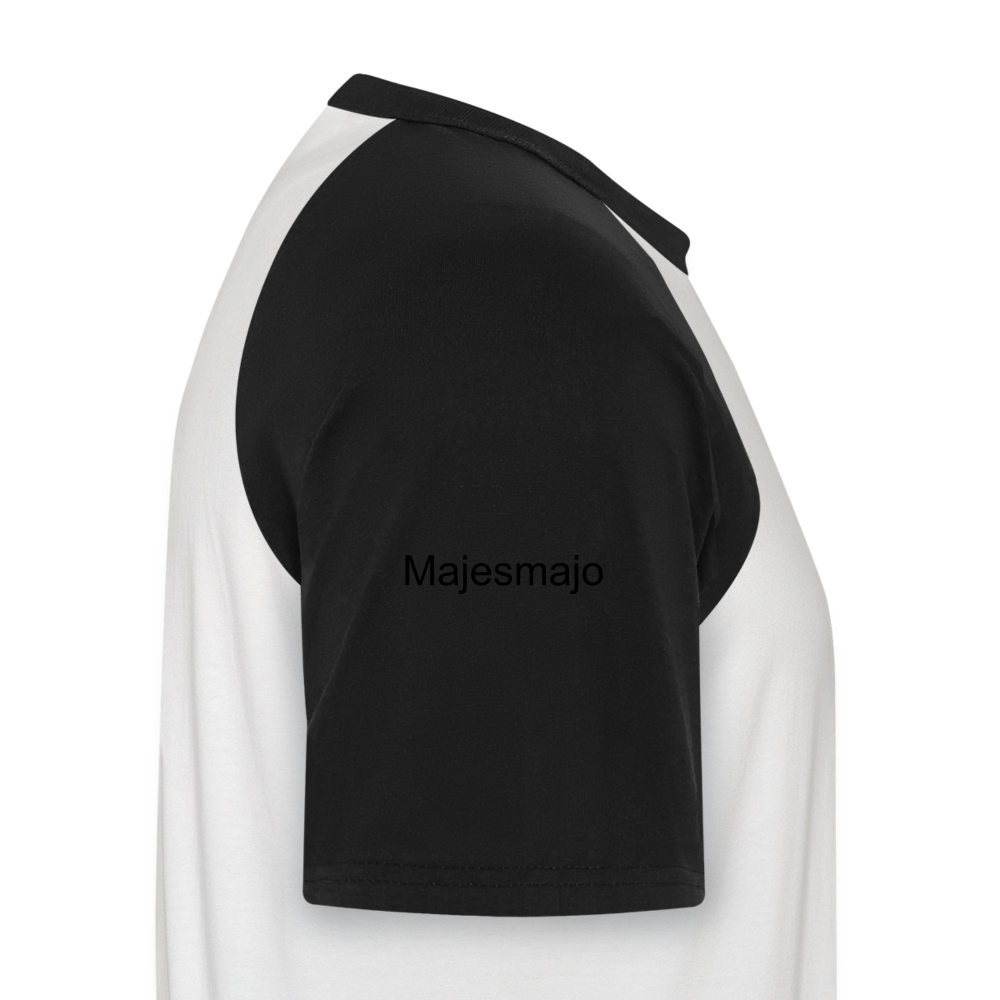 Camiseta béisbol manga corta hombre"Motocross Guy" - white/black