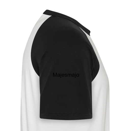 Camiseta béisbol manga corta hombre"Motocross Guy" - white/black