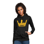 Sudadera con capucha para mujer"Crown MJM" - black