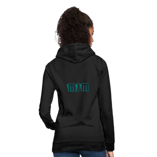 Sudadera con capucha para mujer"Crown MJM" - black
