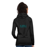 Sudadera con capucha para mujer"Crown MJM" - black